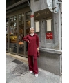 Sina Fermuarlı Takım - Bordo