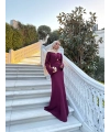 Sue Tasarım Elbise - Bordo