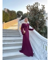 Sue Tasarım Elbise - Bordo