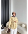 Tb - Meslina Toka Detay Gömlek - Sarı