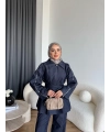 Tb - Yan Fermuar Detay Denim Takım - Lacivert