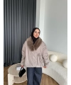 Wilma Kürk Detaylı Mont - Vizon