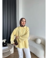 Yds - Petra Düğmeli Sweatshırt - Sarı