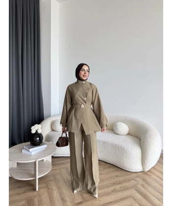 Tb - Evran Gold Düğme Cupra Takım - Yeşil