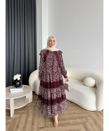 Ng - Livan Dantel Takım - Bordo