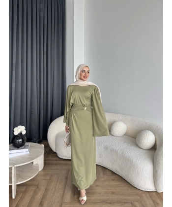 Qu - Tiaga Elbise - Yeşil