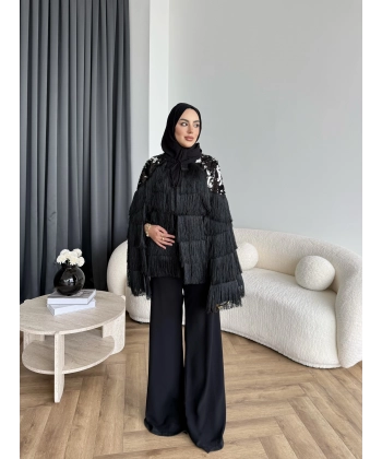 Ng - Vanily Püsküllü Takım - Siyah