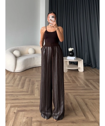 Aslı Pırlanta Pantolon - Kahve