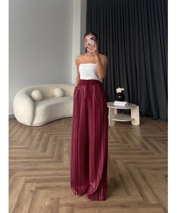 Aslı Pırlanta Pantolon - Bordo
