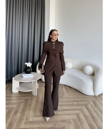 Vegas Ceketli Takım - Kahve