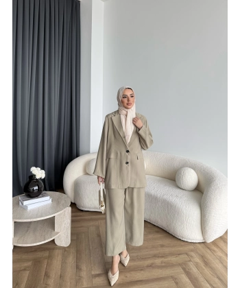 Mav - Moza Düğmeli Takım - Yeşil