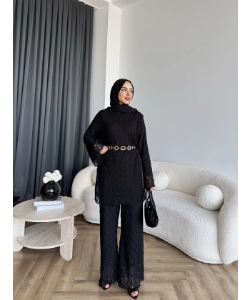 Mav - Nota Dantel Takım - Siyah