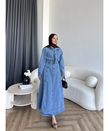 Tb - Galler Ön Bağlamalı Kot Etekli Takım