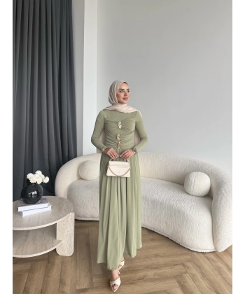 Hr - Desan Sandy Elbise - Yeşil