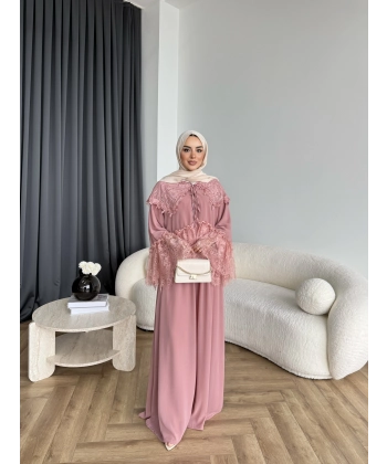 Ng - Julen Dantel Detay Takım - Pembe