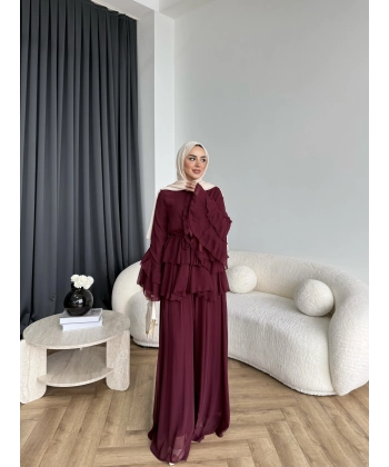 Ng - Lisany Şifon Takım - Bordo