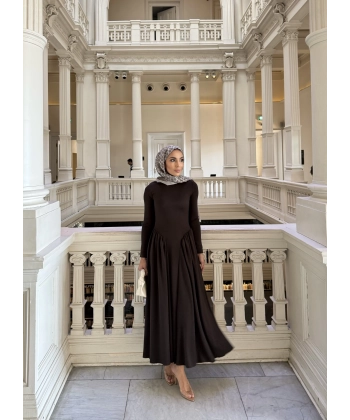 Alien Penye Elbise - Acı Kahve