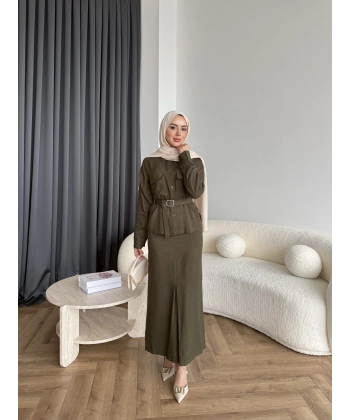 Alvina İndirimli Takım - Yeşil