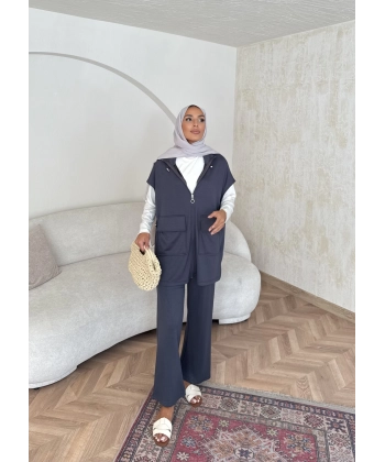 Bluen Yelekli Takım - Antrasit