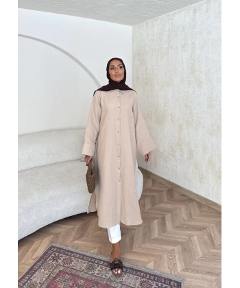 Bulster Müslin Gömlek - Bej