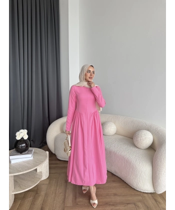 Crash Elbise - Pembe