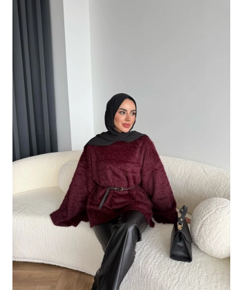 Darlan Tüylü Kazak - Bordo