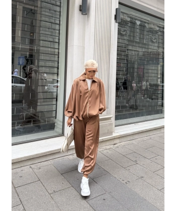 Devil Saten Takım - Camel