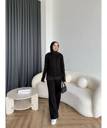 Diana Triko Takım - Siyah