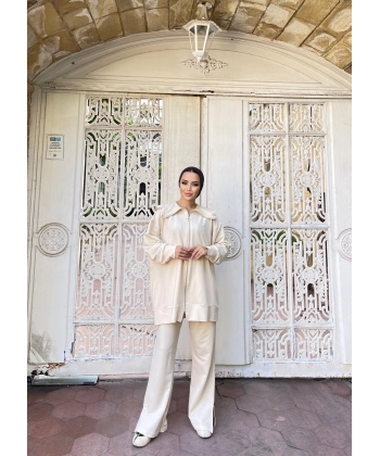 Duhan İkili Takım - Krem