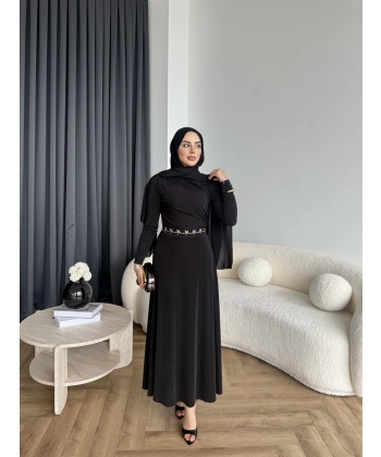 Duq - Lenox Buzzy Elbise - Siyah