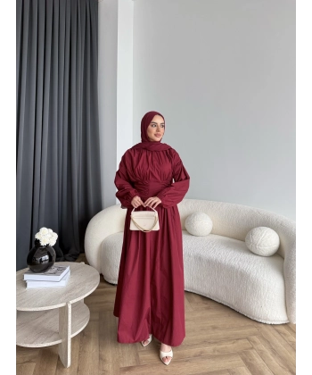 Hr - Zeyn Elbise - Bordo