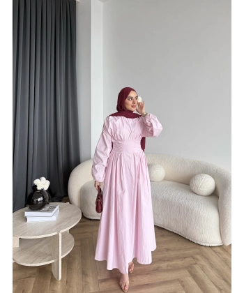 Hr - Zeyn Elbise - Pembe