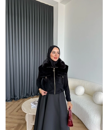 Karmilla Kürk Detay Yelek