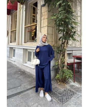 Kayla Kimonolu Oysh Takım - Lacivert