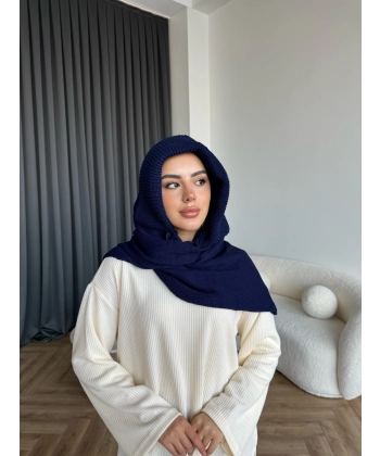 Mb - Balaklava Kapişonlu Bere - Lacivert