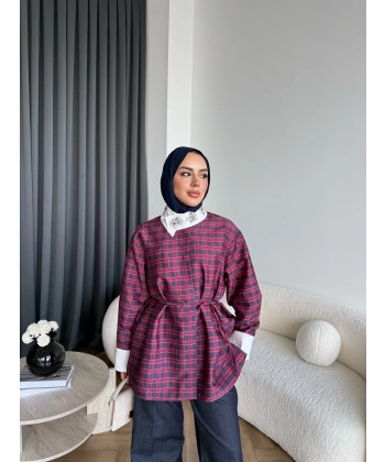 Moi-İpekyl Taşlı Gömlek