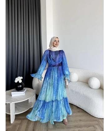 Ng - Azale Elbise - Deniz