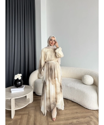 Ng - Milles Elbise - Bej