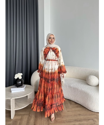 Ng - Rose Elbise - Turuncu