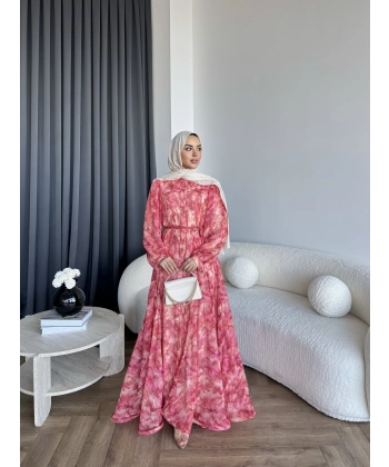 Ng - Smoke Elbise - Pembe