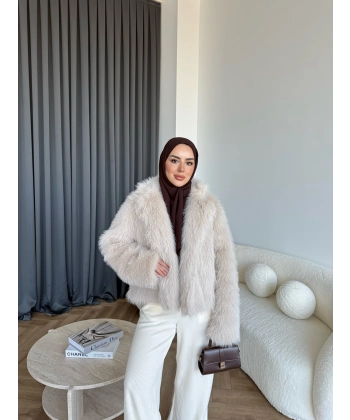 Olesa Kürk Mont - Bej