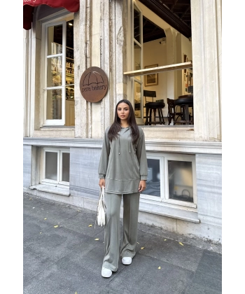 Pamira Kapşonlu Oysh Takım - Yeşil