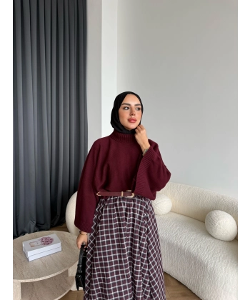 Sany Balon Kol Kazak - Bordo