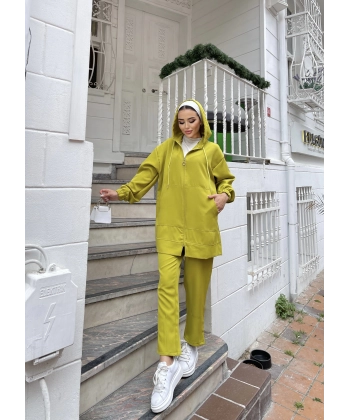 Ura Krep Takım - Yağ Yeşili