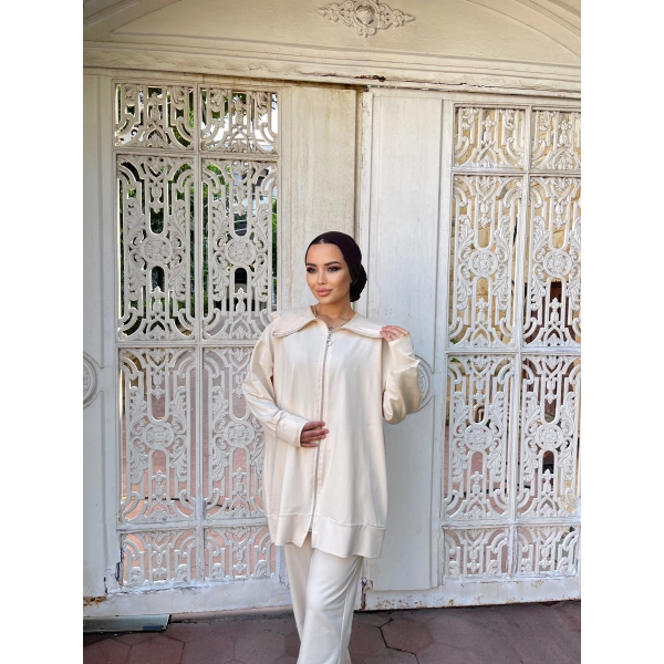 Duhan İkili Takım - Krem