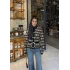 Baklava Desen Hırka - Siyah