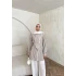 Belen Çizgili Ceket - Kahve