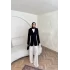 Belinda Keten Takım - Siyah