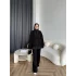 Elenor Düğmeli Triko Takım - Siyah