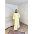 Eşman Çiçek Detay Elbise - Sarı